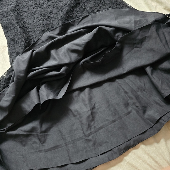 Morilee By Madeline Gardner Black Sleeveless Lace Formal Dress Small Flaw 6 - Picture 14 of 14